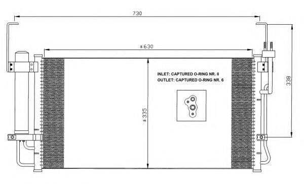 Купити 35429 NRF Радіатор системи охолодження кондиціонера