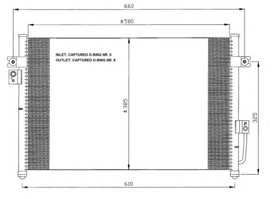 Конденсатор кондиціонера NRF 35426 ціна, від 89.51 USD