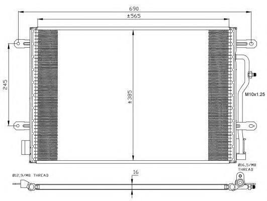 Конденсатор кондиціонера NRF 35404 ціна, від 70.93 USD