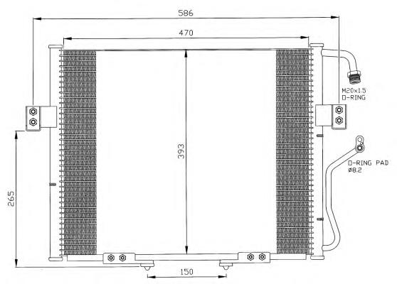 Конденсатор кондиціонера NRF 35399 ціна, від 114.40 USD