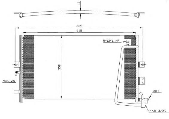 Купити 35269 NRF Радіатор системи охолодження кондиціонера
