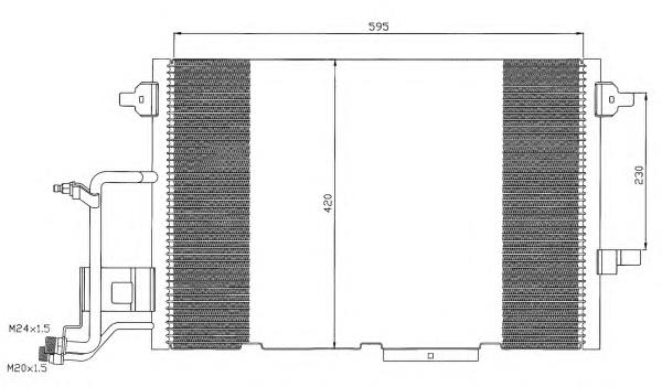 Конденсатор кондиціонера NRF 35317 ціна, від 108.80 USD