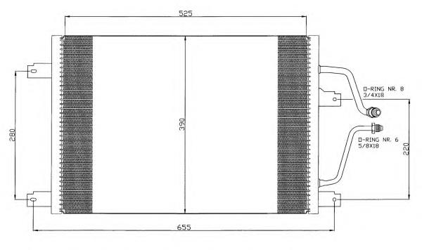 Купити 7701204733 Renault (RVI) Радіатор системи охолодження кондиціонера