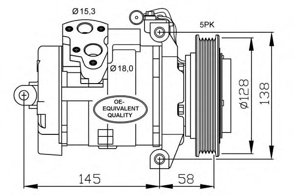 32697 NRF компресор кондиціонера