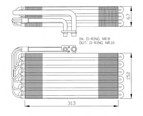 Купити 96457390100 Porsche Радіатор опалювача салону