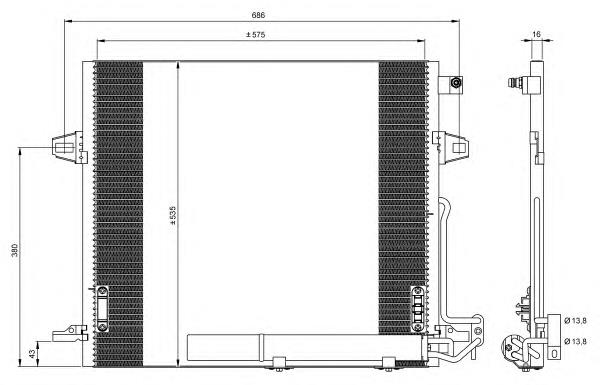 Конденсатор кондиціонера Thermotec KTT110746 ціна, від 119.24 USD
