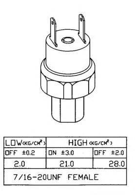 Клапан тиску кондиціонера Thermotec KTT130057