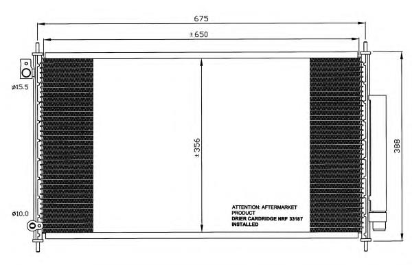 Купити 35559 NRF Радіатор системи охолодження кондиціонера