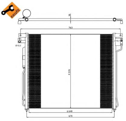 Конденсатор кондиціонера NRF 35582 ціна, від 120.87 USD