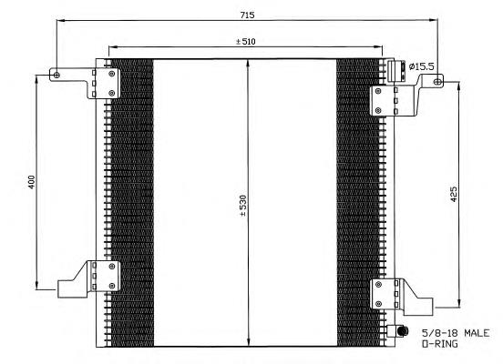 Радіатор кондиціонера FP46K112AV AVA