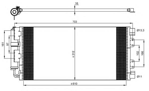 Конденсатор кондиціонера NRF 35548 ціна, від 85.32 USD