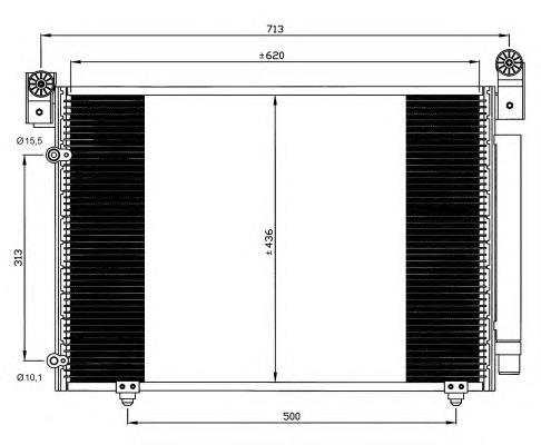 Конденсатор кондиціонера NRF 35612 ціна, від 69.22 USD