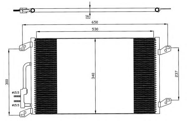 Конденсатор кондиціонера NRF 35615 ціна, від 81.03 USD