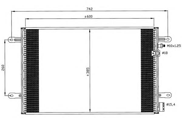 Купити 35605 NRF Радіатор системи охолодження кондиціонера