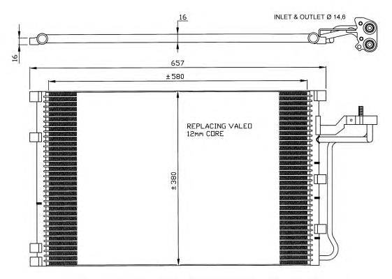 Конденсатор кондиціонера NRF 35616 ціна, від 89.27 USD