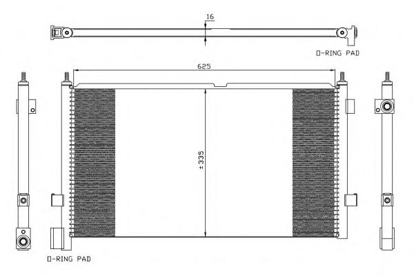 Конденсатор кондиціонера NRF 35591 ціна, від 81.77 USD