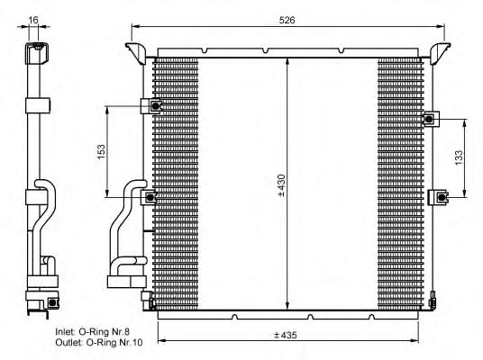 Конденсатор кондиціонера NRF 35586 ціна, від 77.90 USD