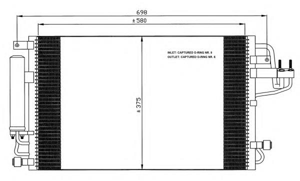 Конденсатор кондиціонера NRF 35600 ціна, від 94.43 USD