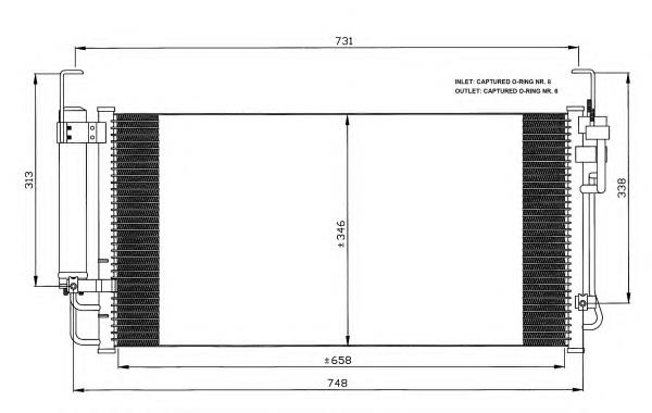 Конденсатор кондиціонера NRF 35473 ціна, від 117.69 USD