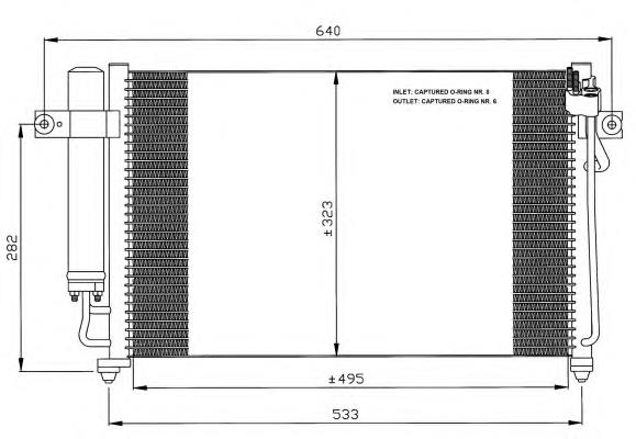 Конденсатор кондиціонера NRF 35476 ціна, від 83.05 USD