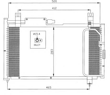 Купити Радіатор кондиціонера Suzuki Swift II AH, AJ