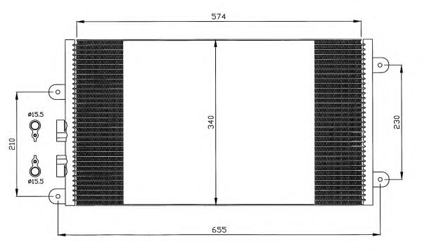Купити 35532 NRF Радіатор системи охолодження кондиціонера