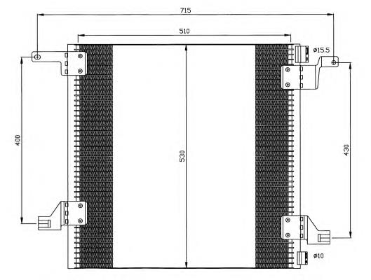 Радіатор кондиціонера 35526 NRF