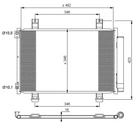 Конденсатор кондиціонера NRF 35854 ціна, від 116.14 USD