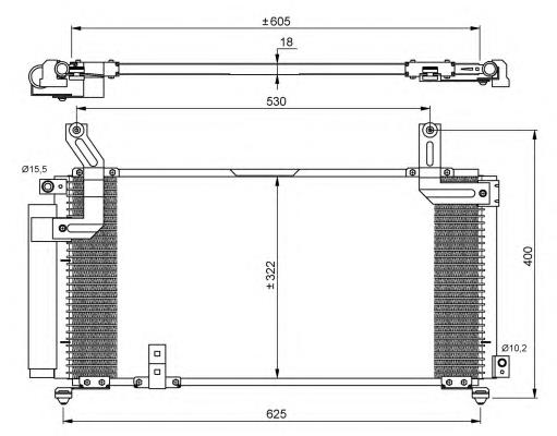 Конденсатор кондиціонера NRF 35847 ціна, від 68.74 USD