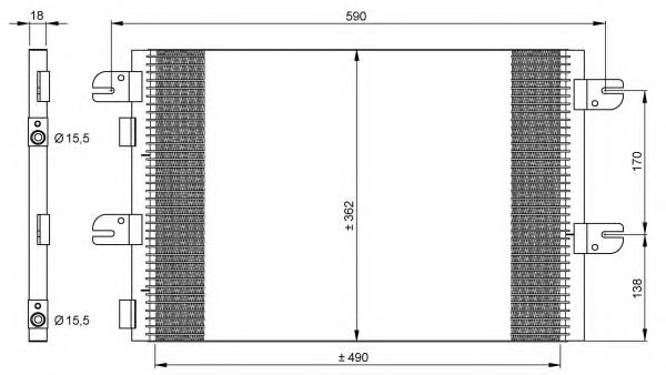 Конденсатор кондиціонера NRF 35792 ціна, від 22.86 USD