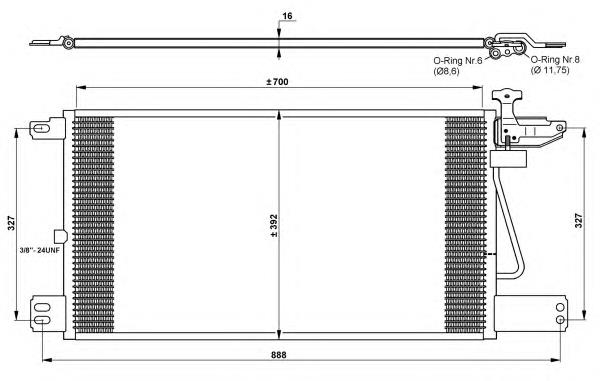 Купити 35790 NRF Радіатор системи охолодження кондиціонера