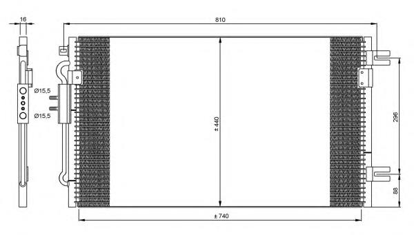Купити 35799 NRF Радіатор системи охолодження кондиціонера