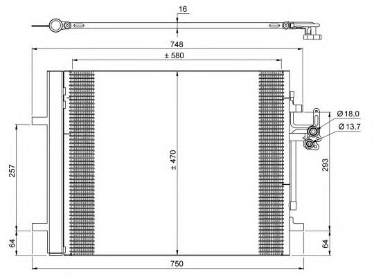 Конденсатор кондиціонера NRF 35884 ціна, від 112.61 USD