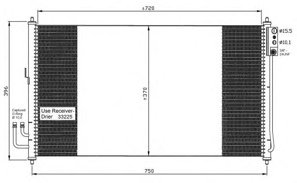 Купити 35878 NRF Радіатор системи охолодження кондиціонера