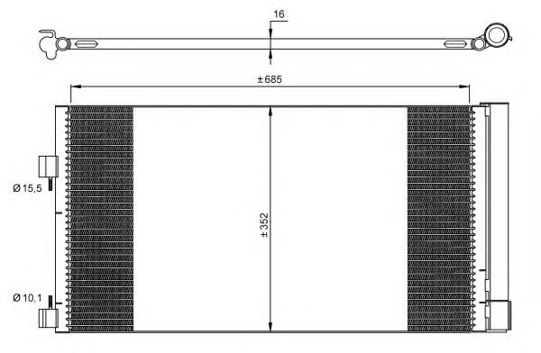 Купити 35890 NRF Радіатор системи охолодження кондиціонера