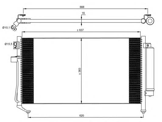 Конденсатор кондиціонера NRF 35869 ціна, від 92.03 USD