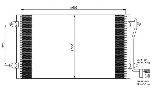 Купити 35656 NRF Радіатор системи охолодження кондиціонера