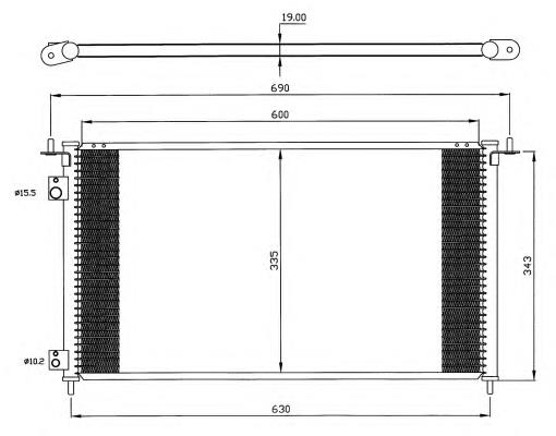 Конденсатор кондиціонера NRF 35636 ціна, від 62.68 USD