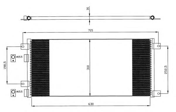 Конденсатор кондиціонера NRF 35643 ціна, від 70.31 USD