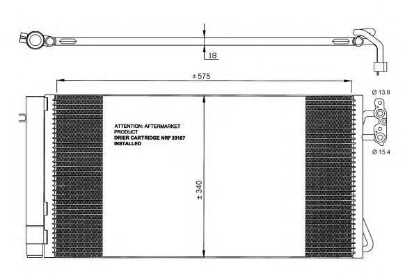 Конденсатор кондиціонера NRF 35773 ціна, від 98.35 USD