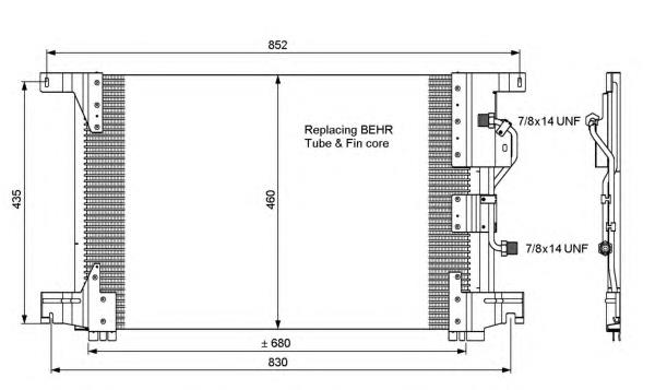 Конденсатор кондиціонера NRF 35772 ціна, від 111.89 USD