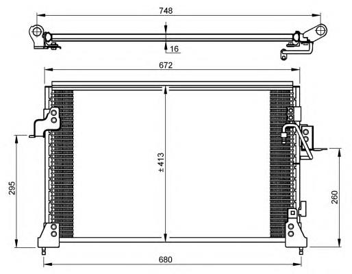 Конденсатор кондиціонера NRF 35754 ціна, від 129.15 USD