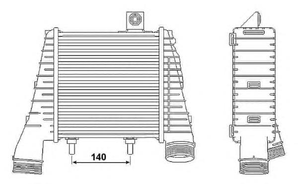 30238 NRF радіатор интеркуллера