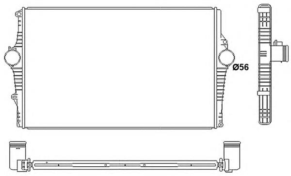 Радіатор интеркуллера 30249 NRF