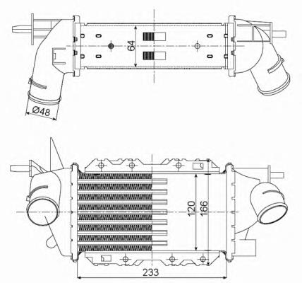 Радіатор інтеркулера NRF 30352