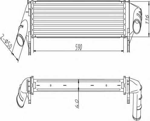Система охолодження наддувочного повітря NRF 30255 ціна, від 72.58 USD