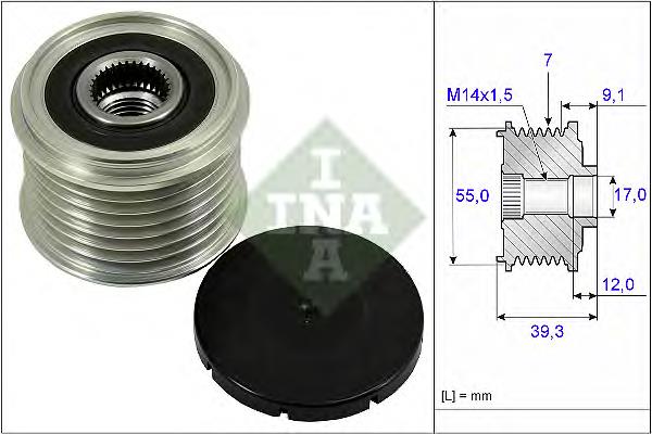 Шків генератора 940113010134 Magneti Marelli