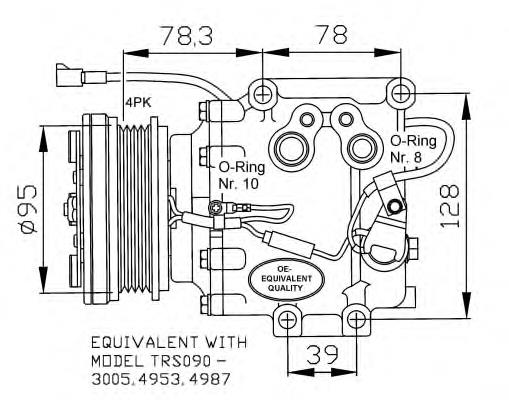 B22B61450 Mazda Компресор холодоагенту