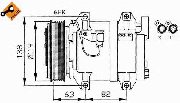 Насос кондиціонера NRF 32211