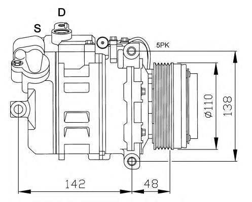 32128 NRF компресор кондиціонера